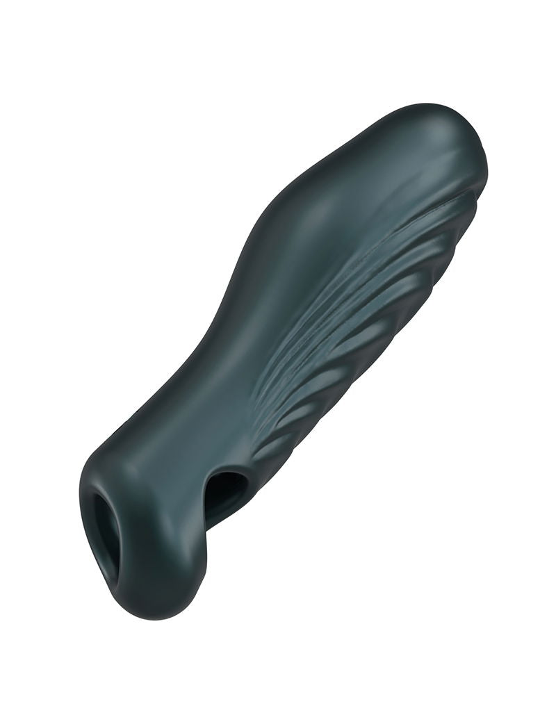ManWan - Ryzer - Extensor para el pene y funda suave para masturbación - Gris Pino