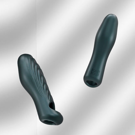 ManWan - Ryzer - Penis Extender and Soft Masturbation Sleeve - Pine Gray 