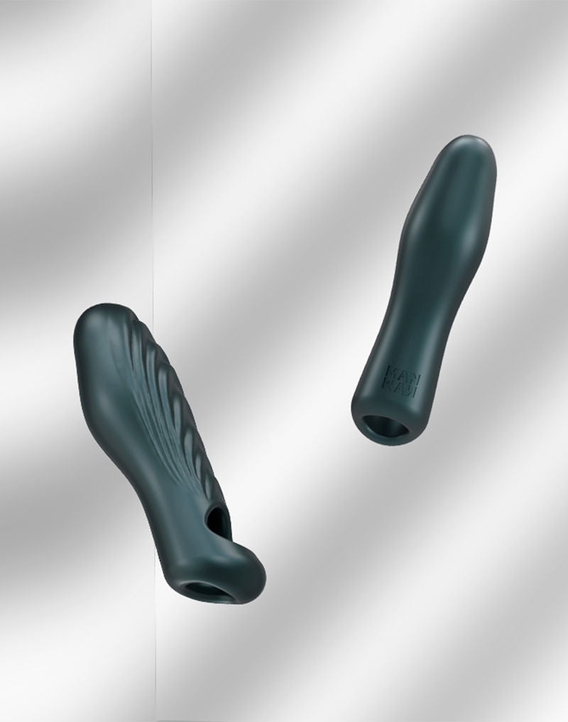 ManWan - Ryzer - Extensor para el pene y funda suave para masturbación - Gris Pino