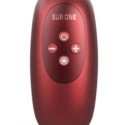ManWan - Sub One - Vibrerende Masturbator met Tapping Feature - Velvet Red-Erotiekvoordeel.nl