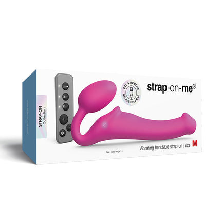 Strap-On-Me - Strapless Strap-on Vibrator - Buigbaar - Fuchsia-Rimbastore.com