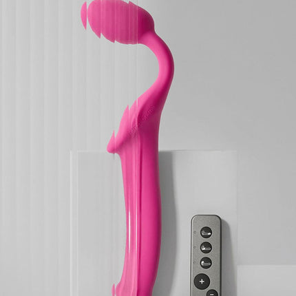 Strap-On-Me - Strapless Strap-on Vibrator - Buigbaar - Fuchsia-Rimbastore.com