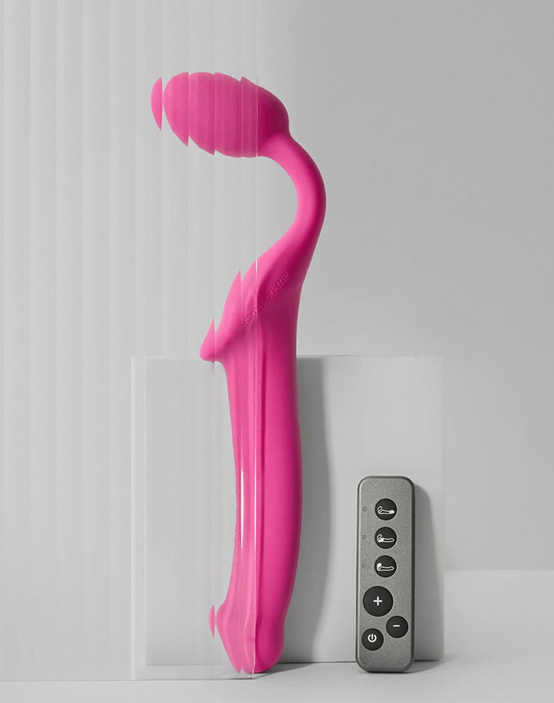 Strap-On-Me - Strapless Strap-on Vibrator - Buigbaar - Fuchsia-Erotiekvoordeel.nl