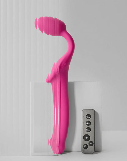 Strap-On-Me - Strapless Strap-on Vibrator - Buigbaar - Fuchsia-Erotiekvoordeel.nl