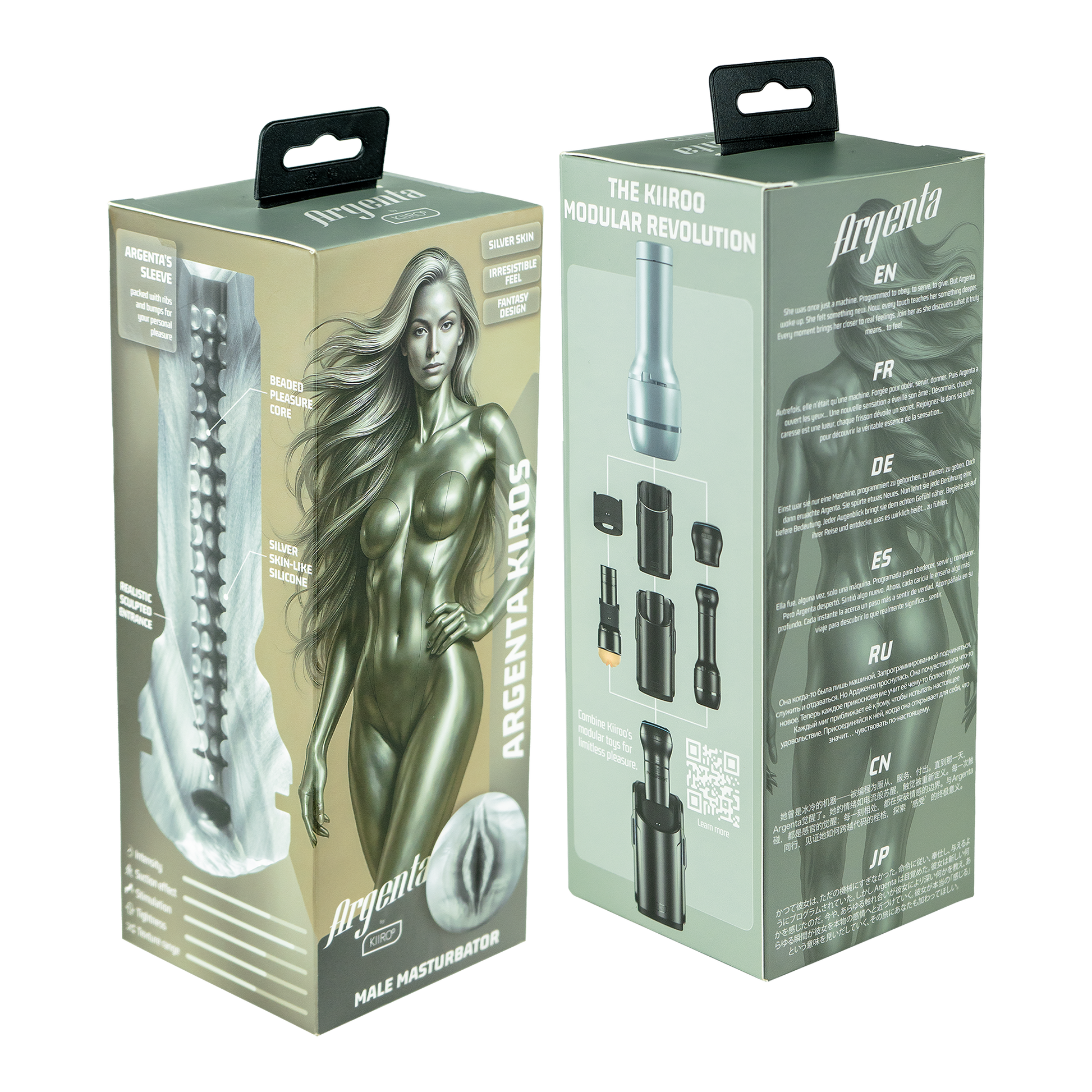 KIIROO - FeelArgenta Stroker Masturbator - Argenta-Erotiekvoordeel.nl