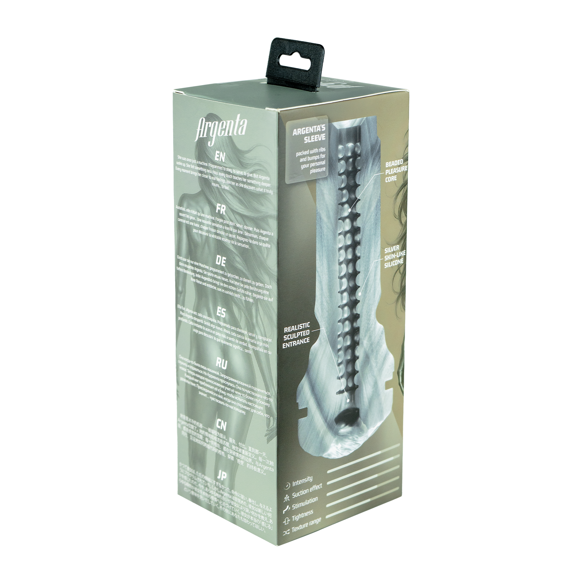 KIIROO - FeelArgenta Stroker Masturbator - Argenta-Erotiekvoordeel.nl