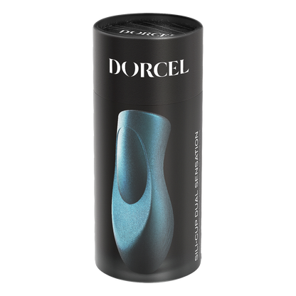 Dorcel - Sili-Cup - Dual Sensation Masturbator - Siliconen - Blauw Metallic-Erotiekvoordeel.nl