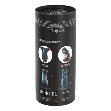 Dorcel - Sili-Cup - Dual Sensation Masturbator - Siliconen - Blauw Metallic-Rimbastore.com