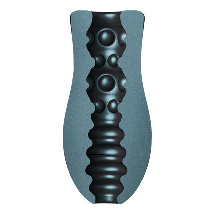 Dorcel - Sili-Cup - Dual Sensation Masturbator - Siliconen - Blauw Metallic-Rimbastore.com