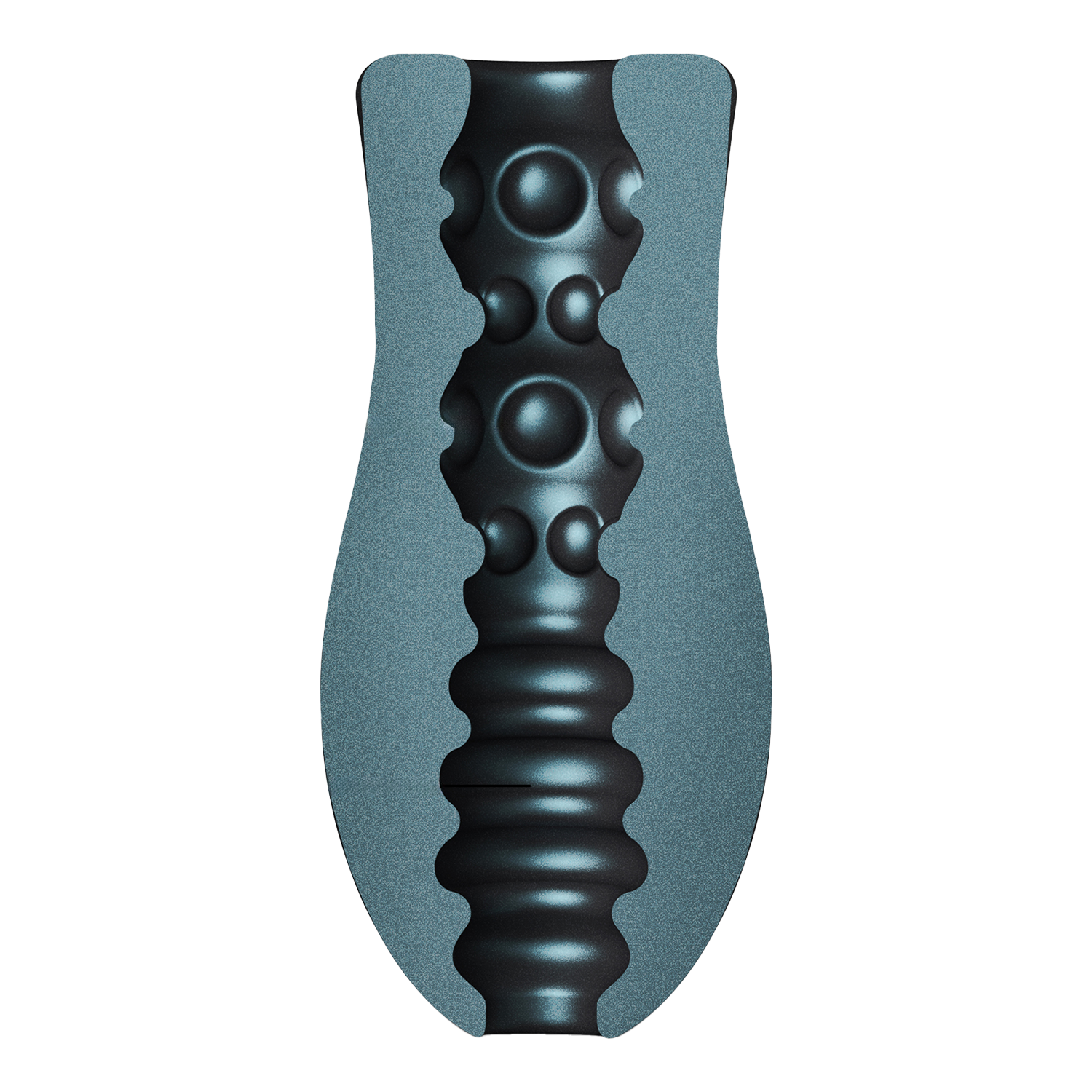 Dorcel - Sili-Cup - Dual Sensation Masturbator - Siliconen - Blauw Metallic-Erotiekvoordeel.nl