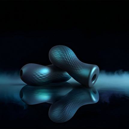 Dorcel - Sili-Cup - Dual Sensation Masturbator - Siliconen - Blauw Metallic-Rimbastore.com