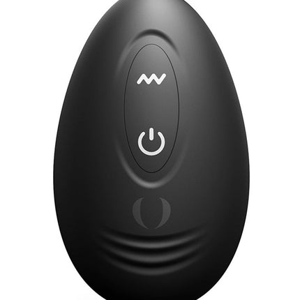 Dorcel - Vibrerende Geisha Infinite Buttplug met Bewegende Metalen Kogel - Zwart - Met Afstandsbediening-Erotiekvoordeel.nl