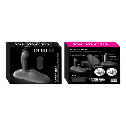 Dorcel - Power Ride - Hands-free Vibrator - Met Stoot Functie - Zwart-Erotiekvoordeel.nl