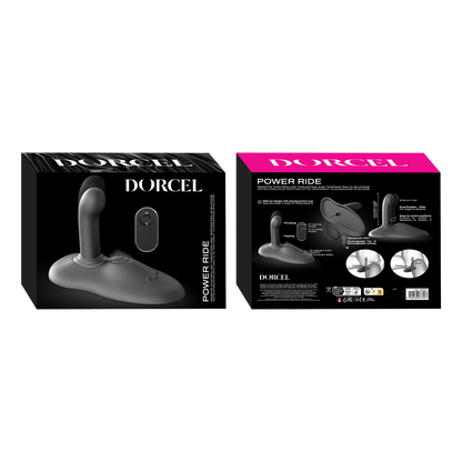 Dorcel - Power Ride - Hands-free Vibrator - Met Stoot Functie - Zwart-Erotiekvoordeel.nl