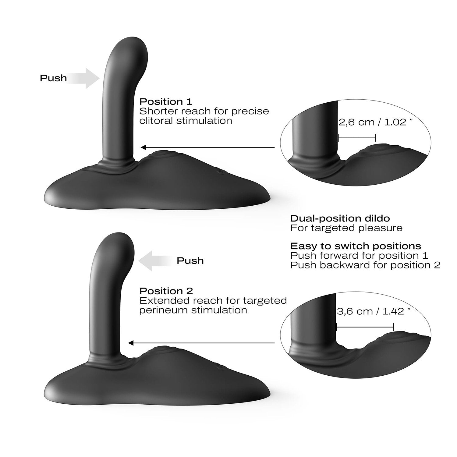 Dorcel - Power Ride - Hands-free Vibrator - Met Stoot Functie - Zwart-Erotiekvoordeel.nl