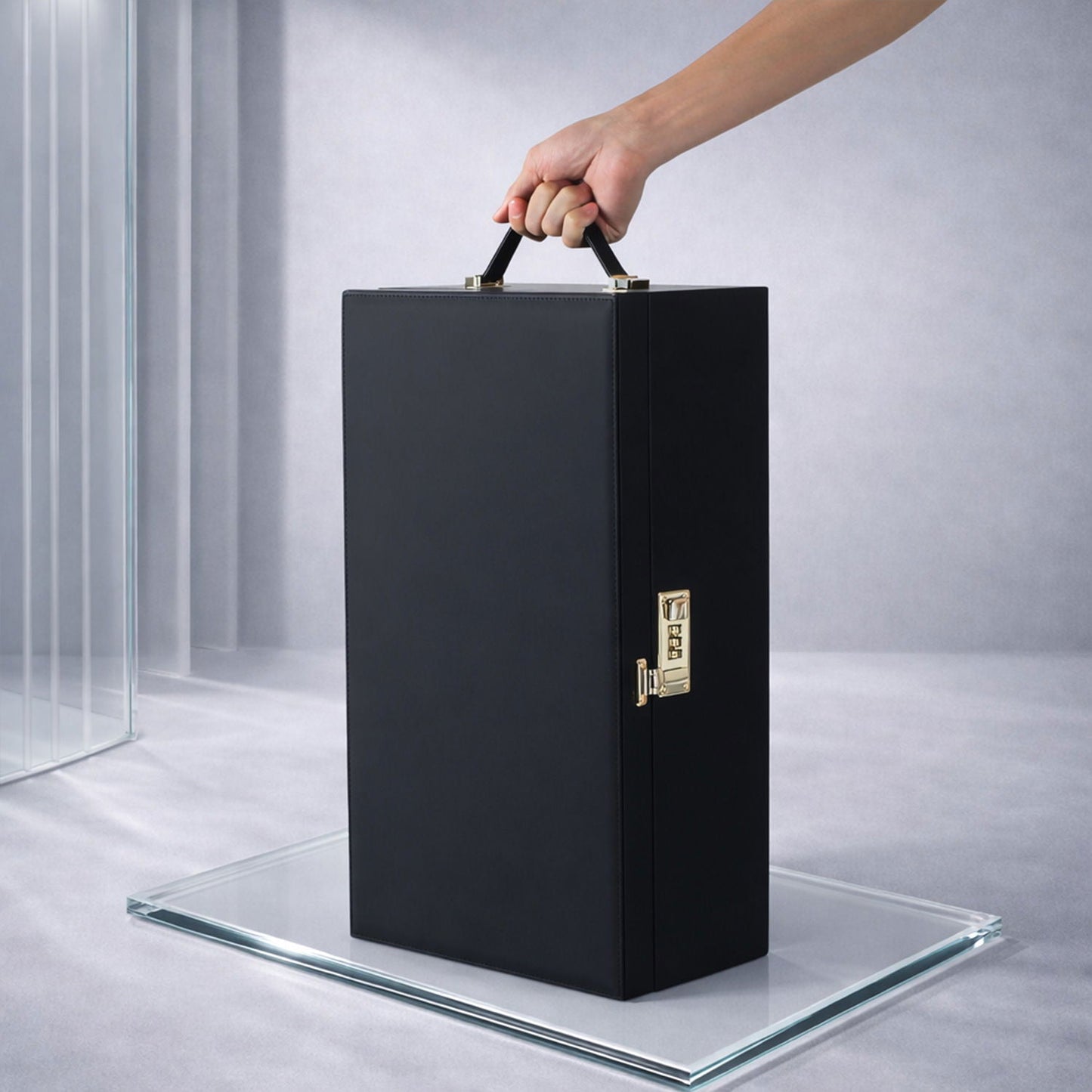 Strap-On-Me - The Case Lockable Sex Toy Storage Box - Black