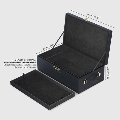 Strap-On-Me - The Case Lockable Sex Toy Storage Box - Black