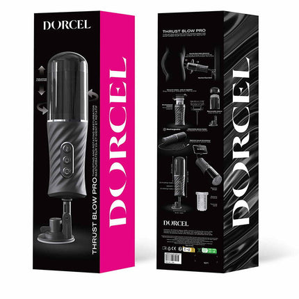 Dorcel - Thrust Blow Pro - Automatische Stotende Masturbator - Zwart-Erotiekvoordeel.nl