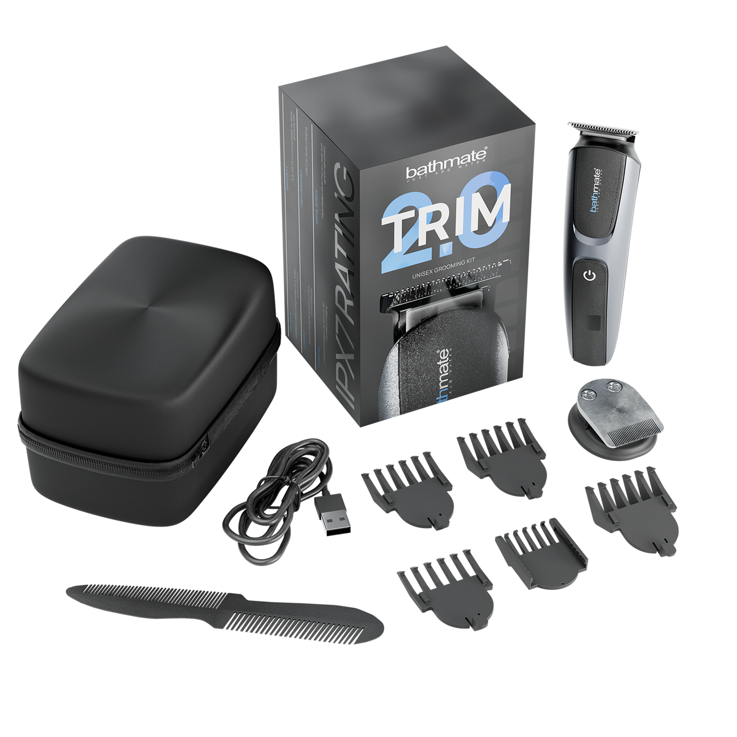 Bathmate - Trim 2.0 - Trimmer And Shaver For Intimate Zones - Black