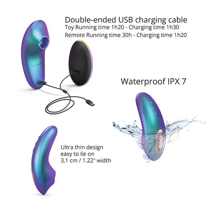 Love to Love - Dreamer - Clitoris Luchtdruk Vibrator - Met Flapping Modus - Iridescent Turquoise-Erotiekvoordeel.nl