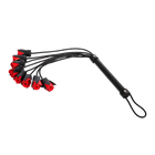 Rimba - BDSM Flogger met Rozen - Zwart/Rood-Rimbastore.com