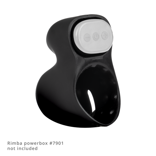 Rimba Electro Play - E-Stim Penis Head Stimulator - Bi-Polair - Zwart