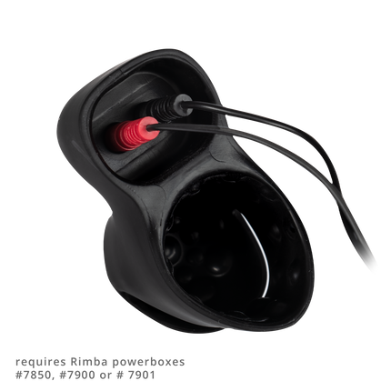 Rimba Electro Play - E-Stim Penis Head Stimulator - Bipolar - Black
