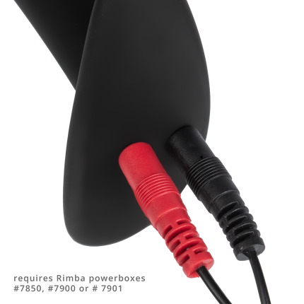 Rimba Electro Play – E-Stim Buttplug – Bi-Polair – Schwarz