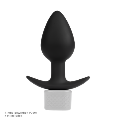 Rimba Electro Play – E-Stim Buttplug – Bi-Polair – Schwarz