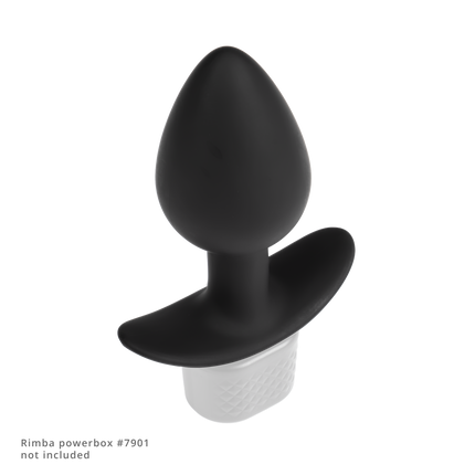 Rimba Electro Play – E-Stim Buttplug – Bi-Polair – Schwarz