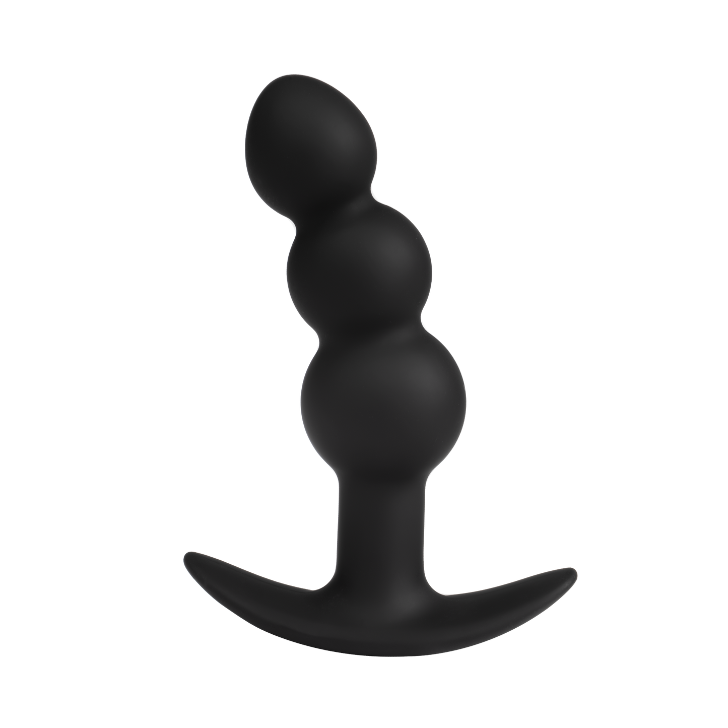 Rimba Electro Play - E-Stim Ribbed Butt Plug - Bipolar - Black