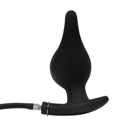 Rimba Electro Play - Plug anal gonflable E-Stim - Bipolaire - Noir