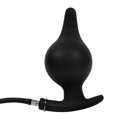 Rimba Electro Play - Plug anal gonflable E-Stim - Bipolaire - Noir
