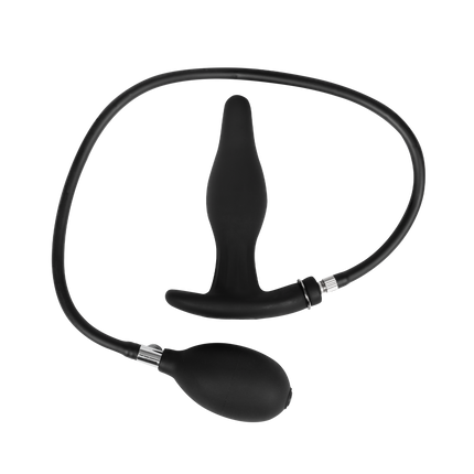 Rimba Electro Play - Plug anal gonflable E-Stim - Bipolaire - Noir