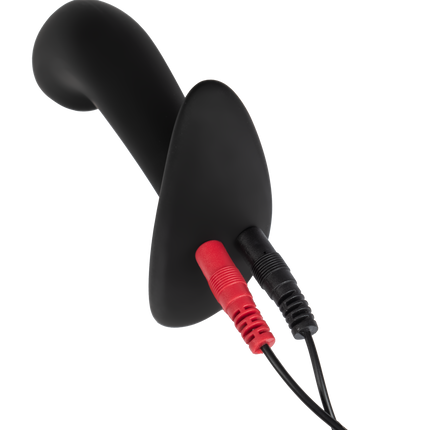 Rimba Electro Play - E-Stim Anal Plug - E-Stim Prostate Plug - Bipolar - Black