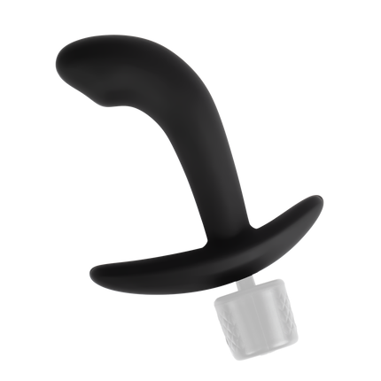 Rimba Electro Play - E-Stim Anal Plug - E-Stim Prostate Plug - Bipolar - Black