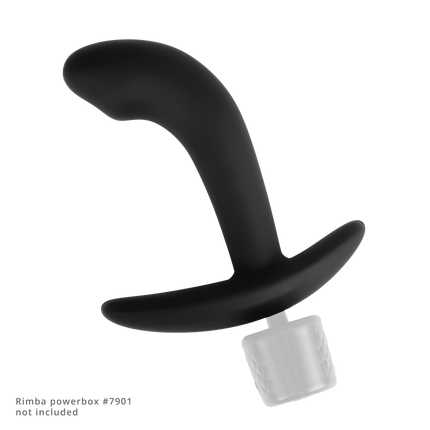 Rimba Electro Play - E-Stim Anal Plug - E-Stim Prostate Plug - Bipolar - Black