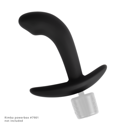 Rimba Electro Play – E-Stim Analplug – E-Stim Prostata-Plug – bipolar – schwarz