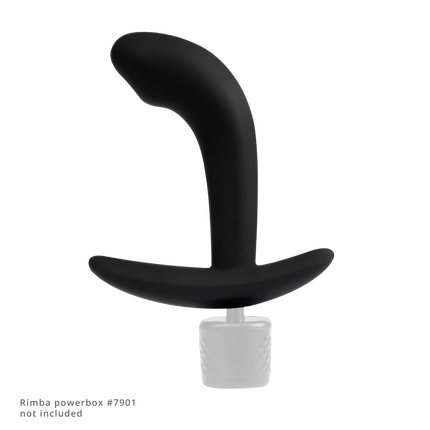 Rimba Electro Play - E-Stim Anal Plug - E-Stim Prostate Plug - Bipolar - Black