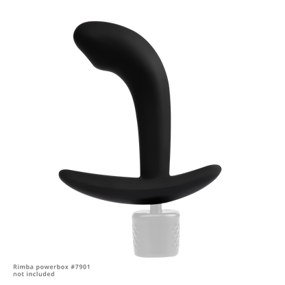 Rimba Electro Play – E-Stim Analplug – E-Stim Prostata-Plug – bipolar – schwarz