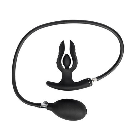 Rimba Electro Play - E-Stim Inflatable Anal Plug - Bipolar - Black