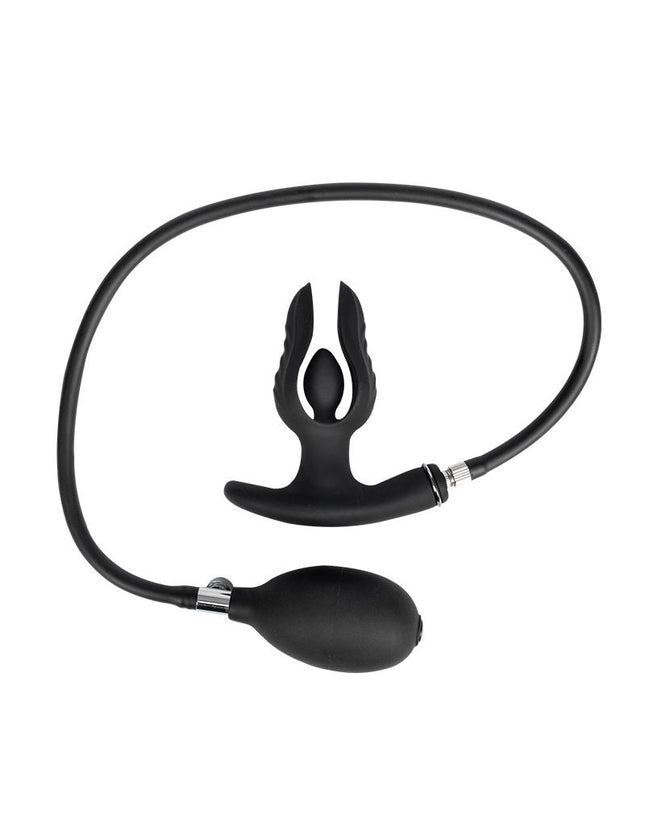 Rimba Electro Play - Plug anal gonflable E-Stim - Bipolaire - Noir