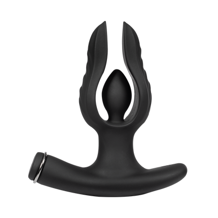 Rimba Electro Play - E-Stim Inflatable Anal Plug - Bipolar - Black