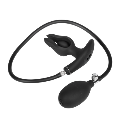 Rimba Electro Play - E-Stim Inflatable Anal Plug - Bipolar - Black