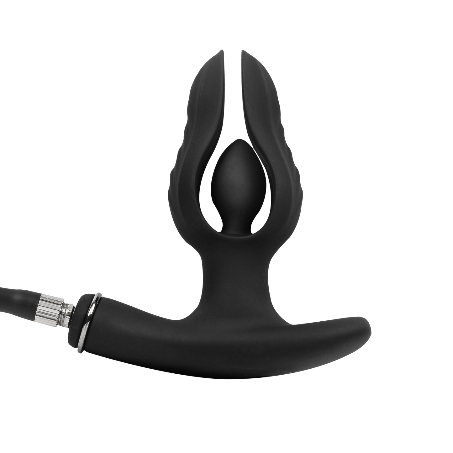 Rimba Electro Play – E-Stim Aufblasbarer Analplug – Bi-polar – Schwarz
