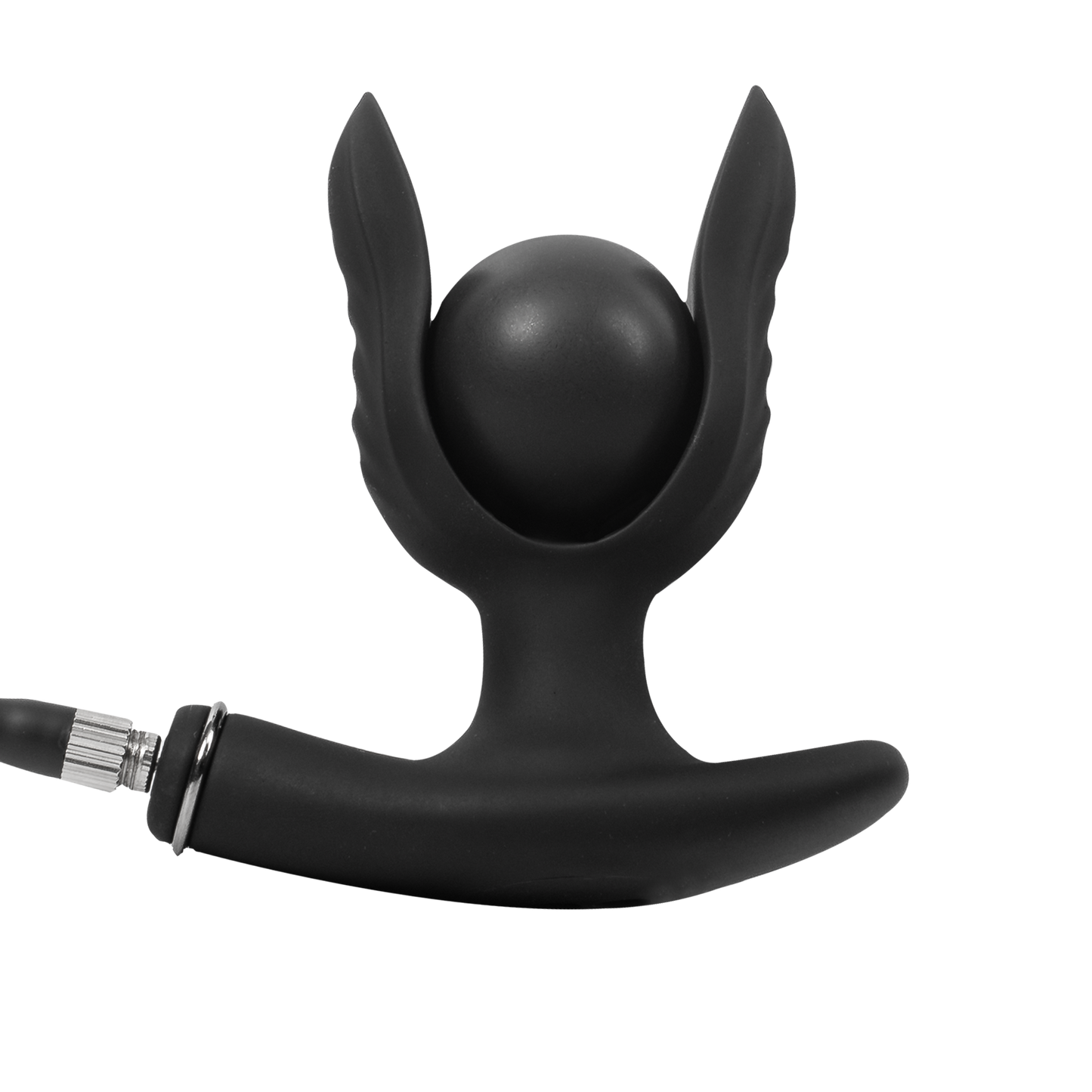 Rimba Electro Play – E-Stim Aufblasbarer Analplug – Bi-polar – Schwarz