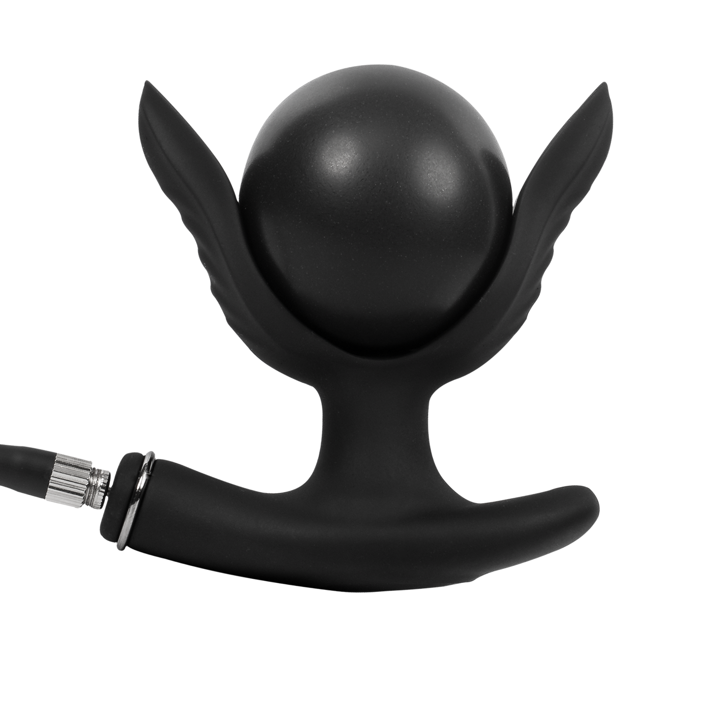 Rimba Electro Play – E-Stim Aufblasbarer Analplug – Bi-polar – Schwarz