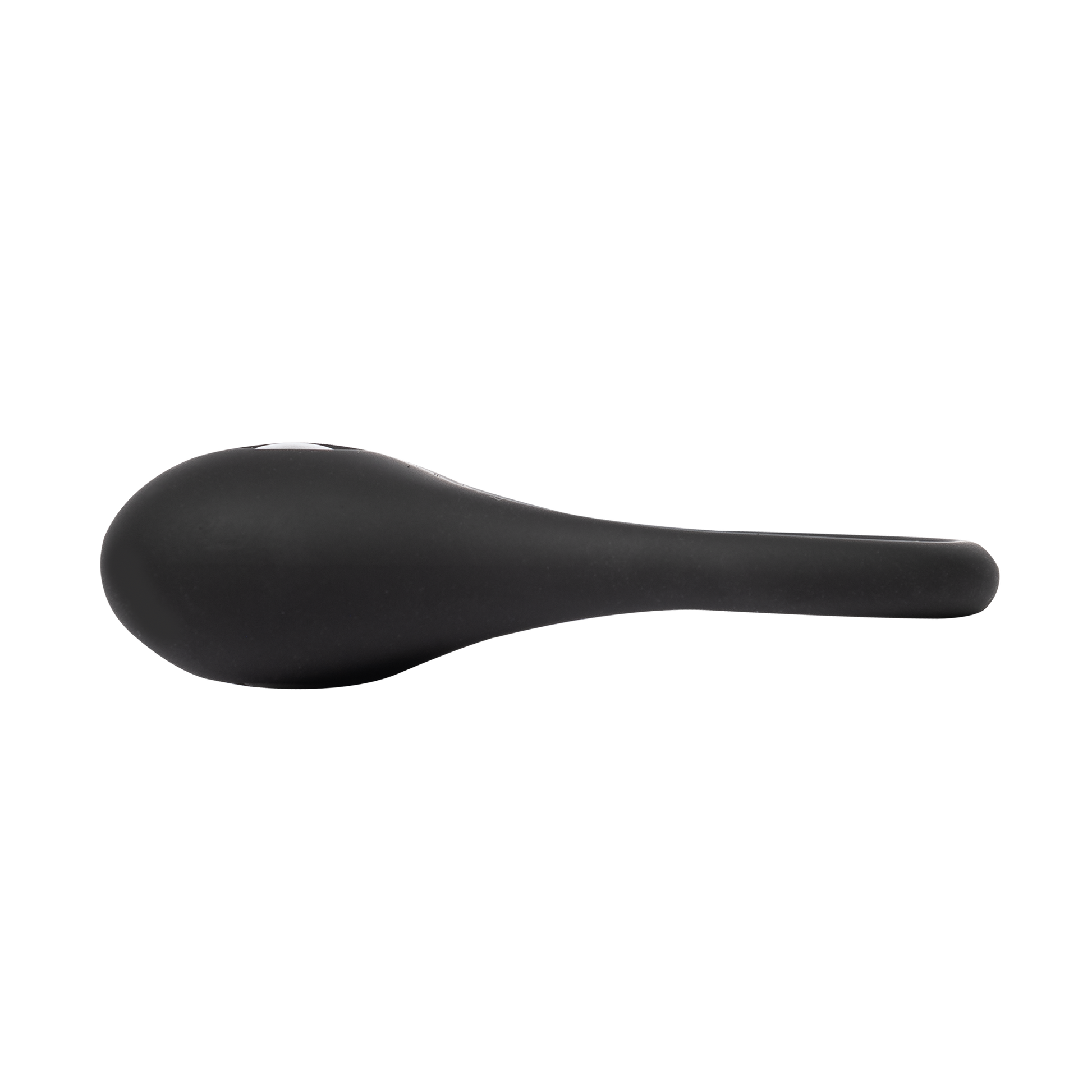 Rimba - Siliconen Ball Stretcher met Twee Metalen Kogeltjes - 70 gram - Zwart-Erotiekvoordeel.nl