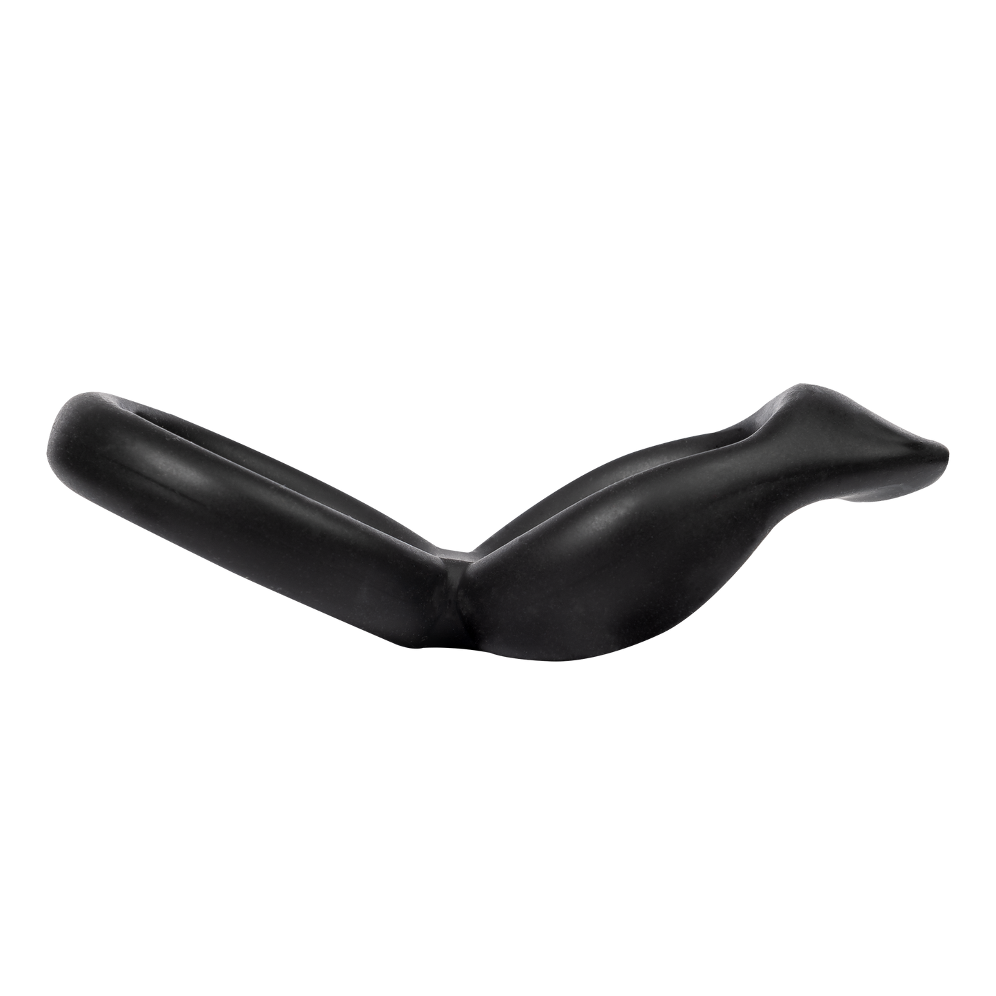 Rimba - Dubbele Siliconen Cockring - Zwart-Erotiekvoordeel.nl