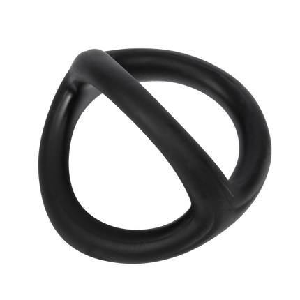 Rimba - Siliconen 3-Ring - Zwart-Erotiekvoordeel.nl